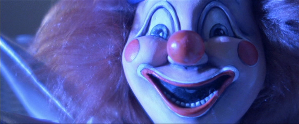 Close up of clown doll from Poltergeist
