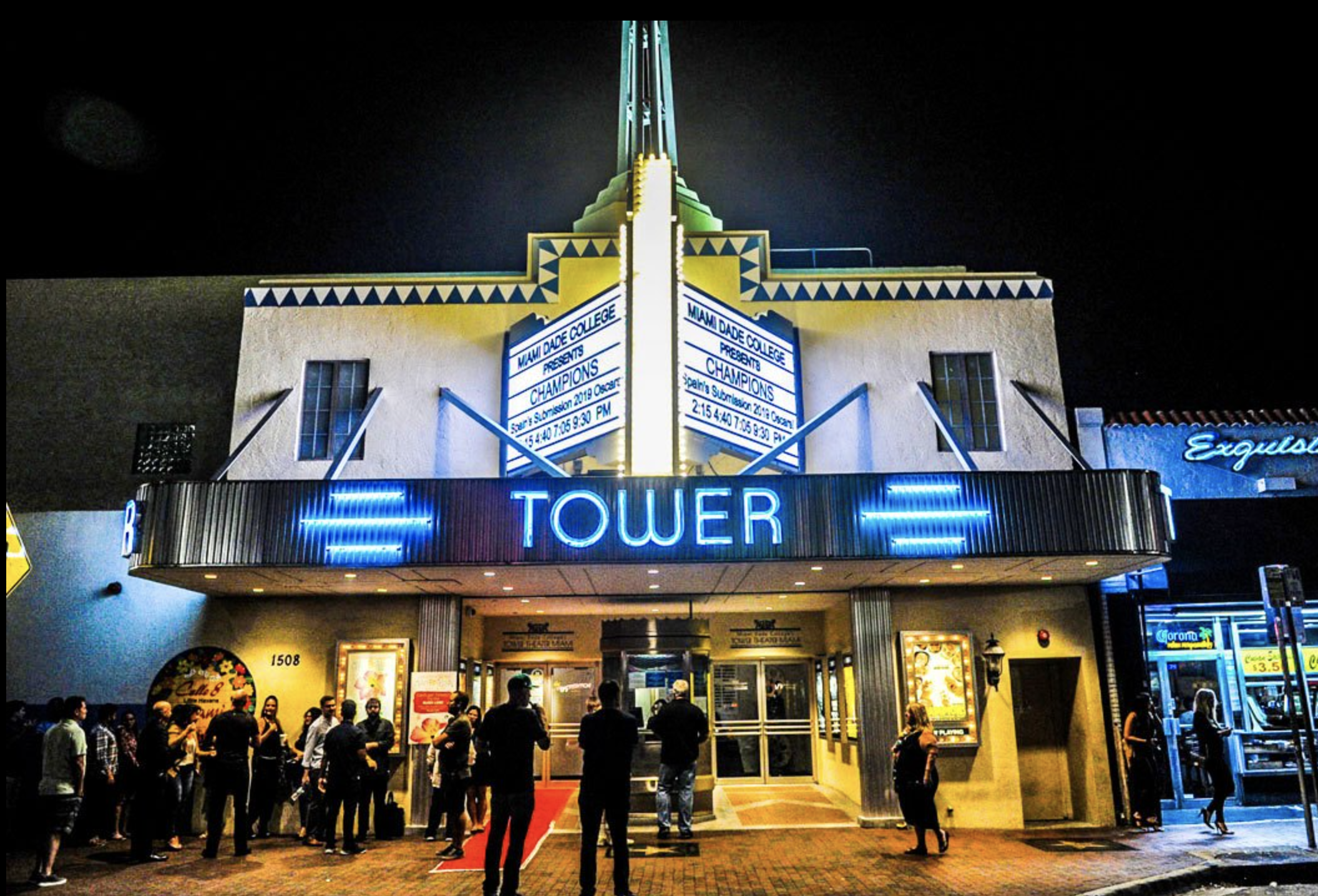 Photo of the Tower Theater. 